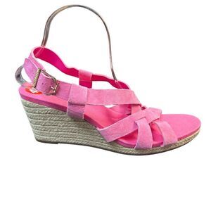 Cole Haan Women's Pink Slingback Wedge Sandals NWOT Size 11